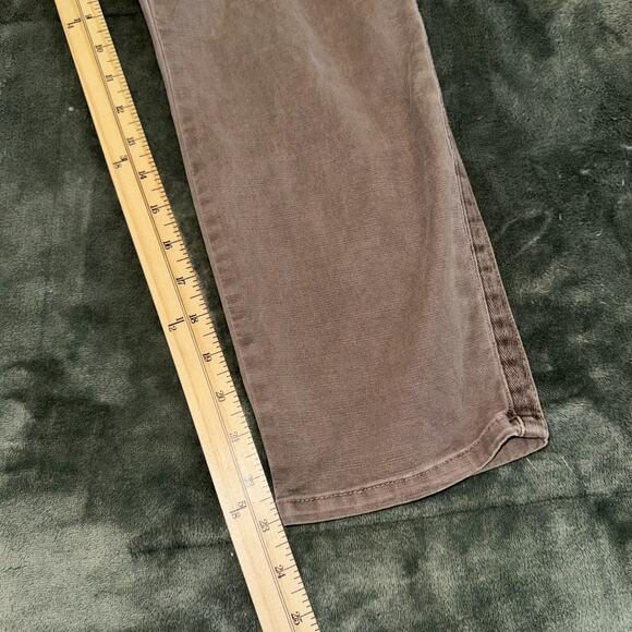 Pistola Cropped Jeans Womens 31 Brown Casual Straight Leg Boho Minimalist - Picture 9 of 10